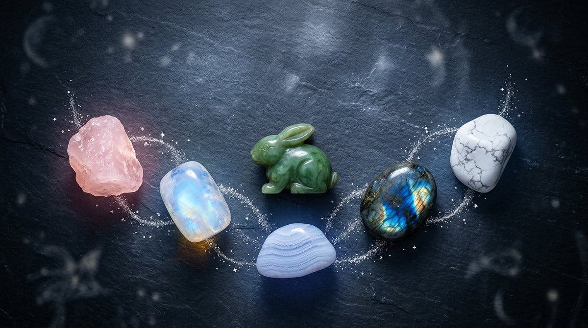 Rabbit Zodiac Crystals: Gentleness, intuition, and the quiet strength of those who heal by simply being present