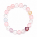 Blush Dawn Rose Quartz & Aquamarine Harmony Bracelet