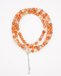 Solar Flare Sunstone & Clear Quartz Twisted Bracelet