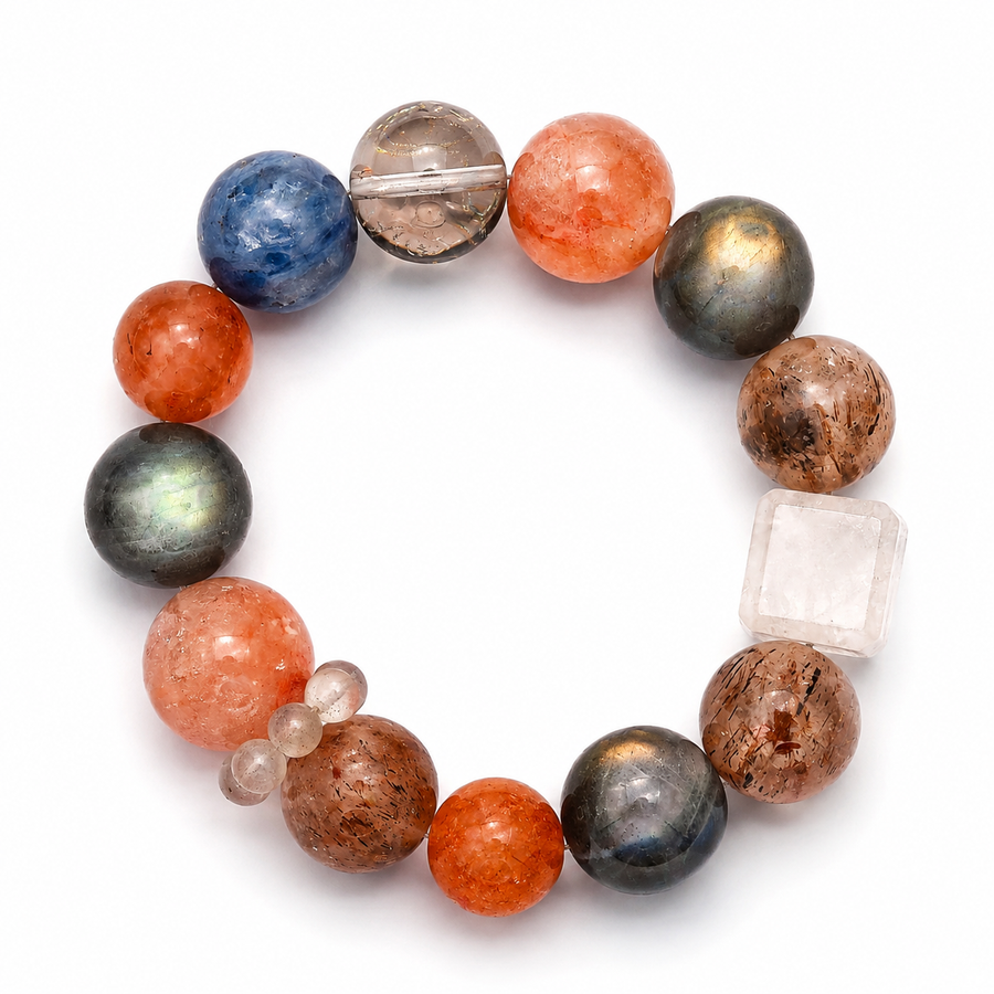 Astral Ember Multi-Stone Crystal Bracelet
